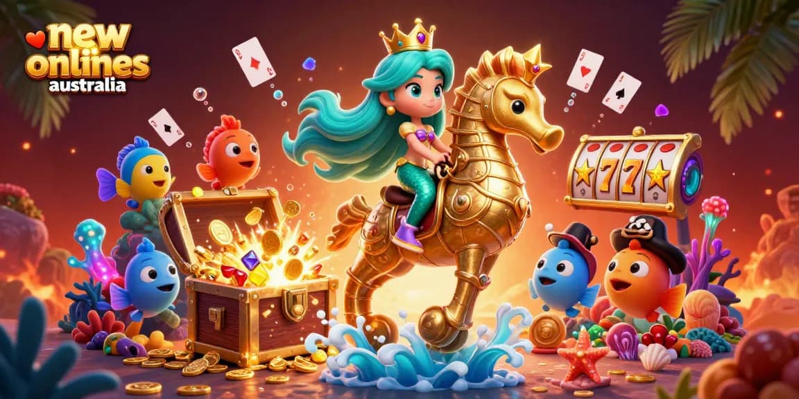 Experience exciting gameplay at new online casinos Australia with colorful characters and vibrant scenes.