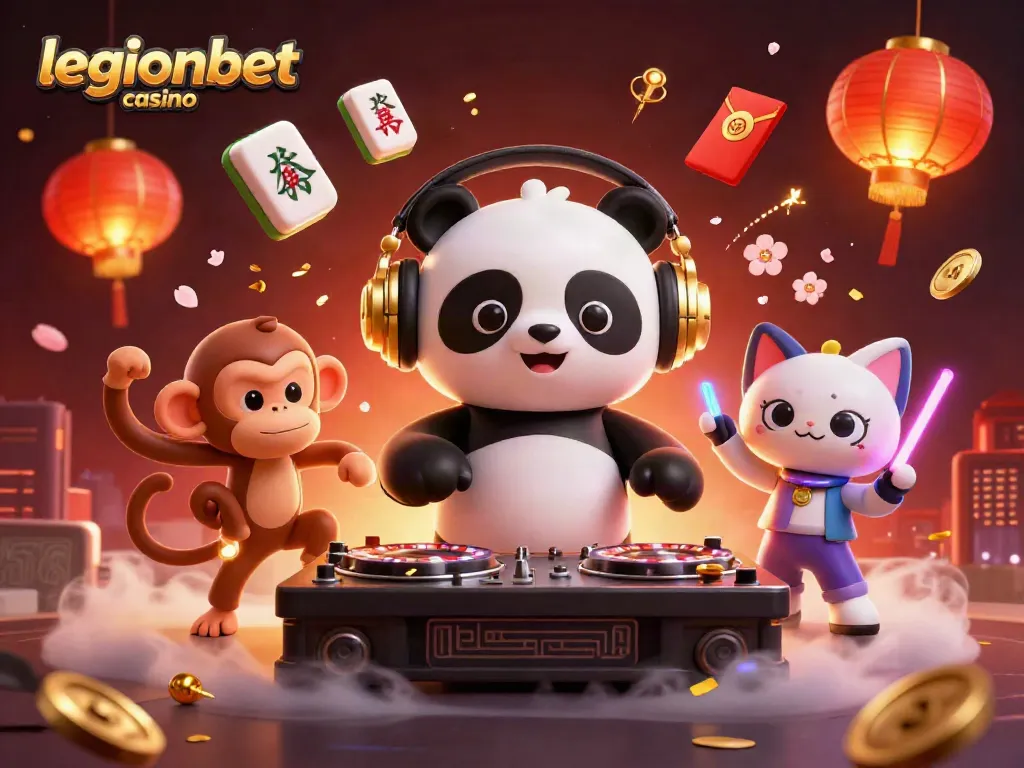 Experience thrilling gameplay at legionbet casino with vibrant characters and dynamic casino elements.