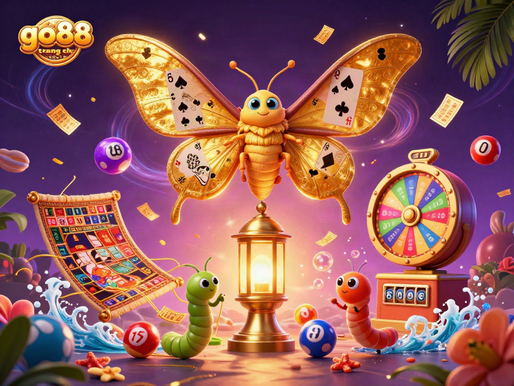 Engage in thrilling gameplay with go88 trang chu chinh thuc, featuring vibrant lottery balls and casino-themed elements.