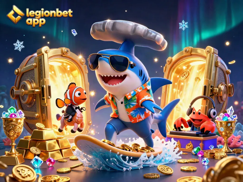 Experience the thrills of gaming with the legionbet app in this vibrant, engaging scene.