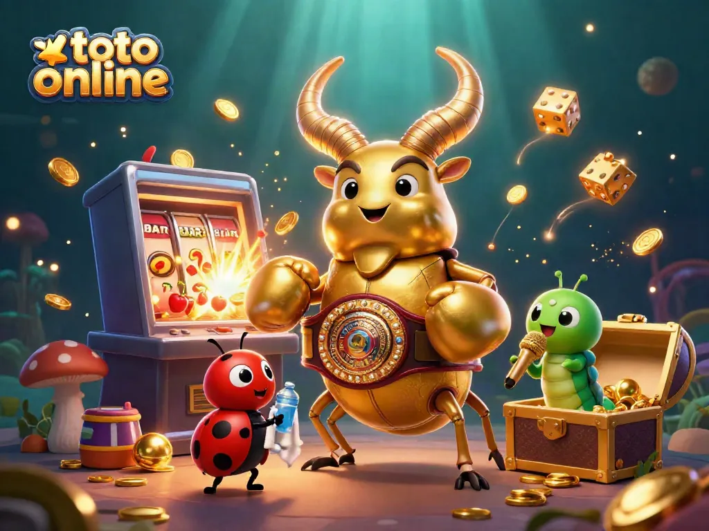 Engage with our lively image showcasing the vibrant world of toto online betting, featuring dynamic characters and casino elements.