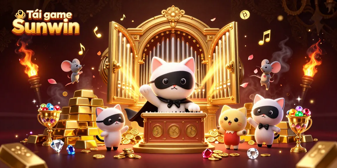 Tải game Sunwin and enjoy thrilling gaming experiences with a vibrant 3D casino scene.