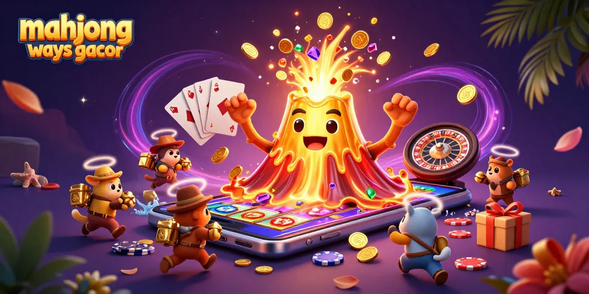 Experience mahjong ways gacor with thrilling gameplay and rich rewards as golden coins erupt from a dazzling scene.
